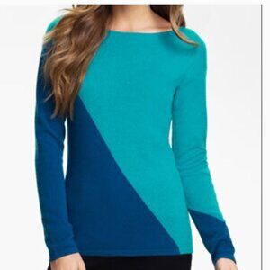 Lauren Hansen blue cashmere sweater